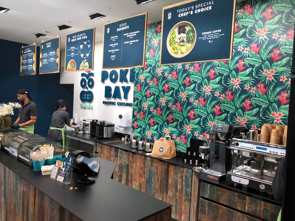 Ladenbau, Planung und Konzept für Poké Bay